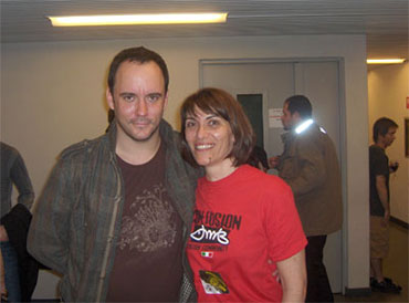 Corsina nel backstage con Dave (04.03.07)